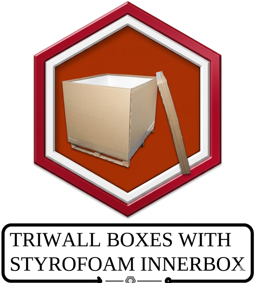 Triwall Boxes with Styrofoam Innerbox