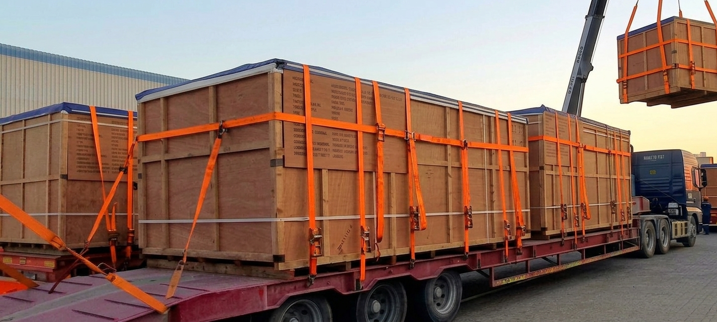 Professional lifting and lashing of heavy cargo