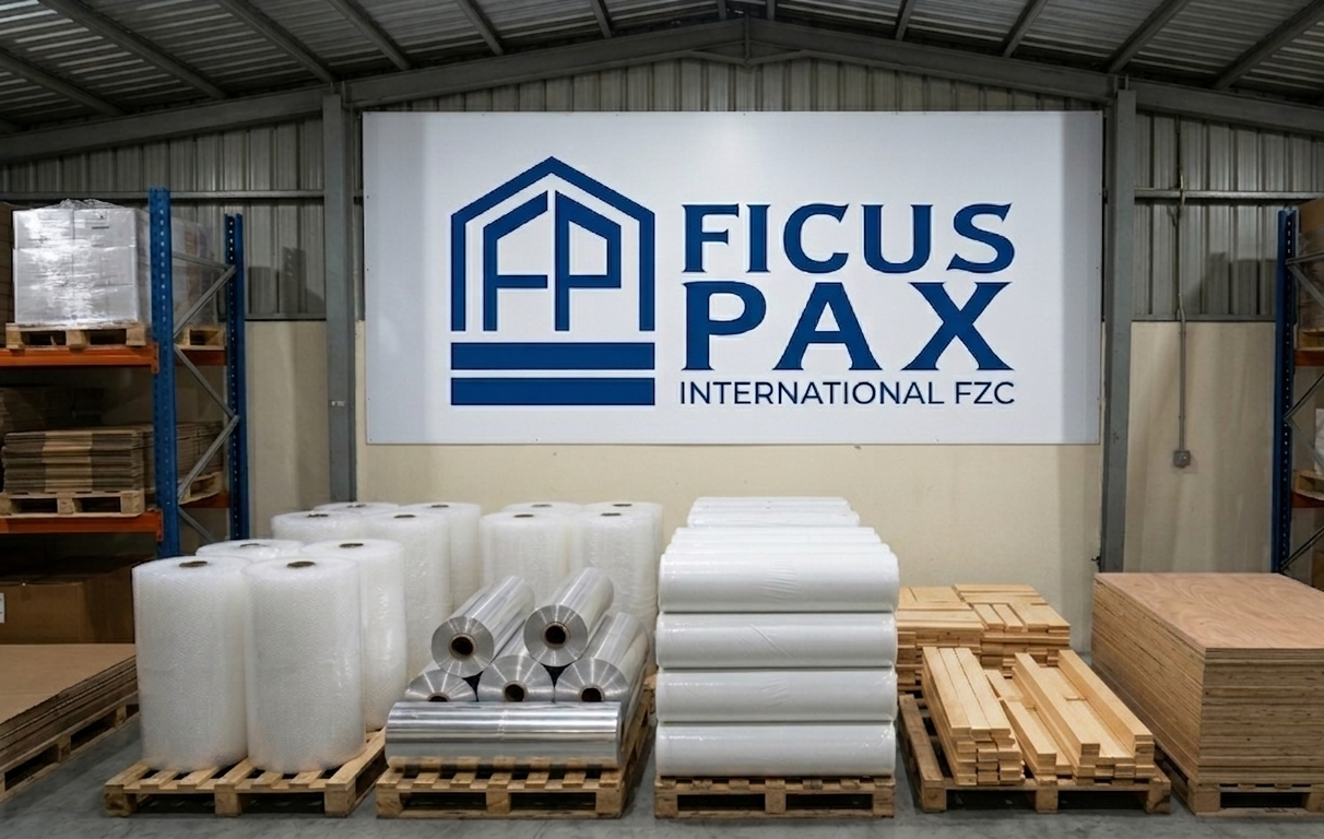 Custom industrial packaging prepared for dispatch